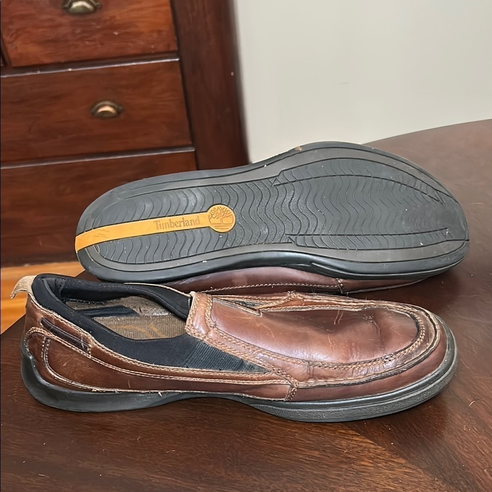 Timberland Ryan Springs Leather Slip On Boat Shoe Loafers Men’s 12 - Picture 6 of 6